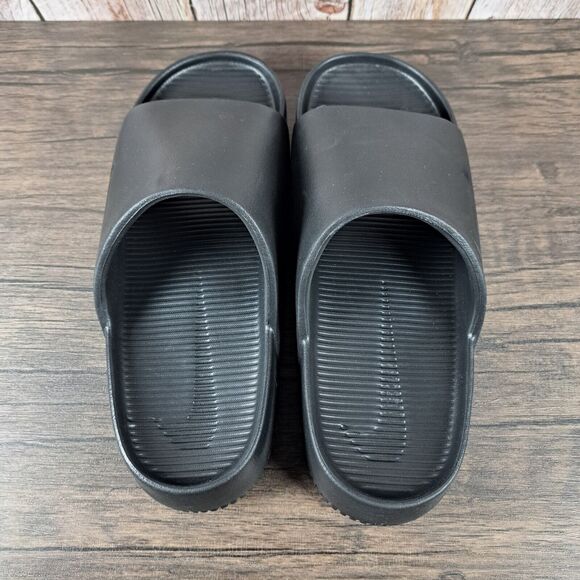 Nike Calm Slide Slip Ons Women's Sz 9 Men's Sz 8 Black (VGC) - Picture 6 of 7